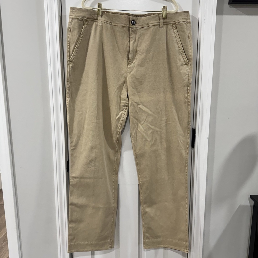 Carbon 2 Cobalt Mens 40x30 Effortlessly Cool Khaki Cotton Tan Khaki Chino Pants